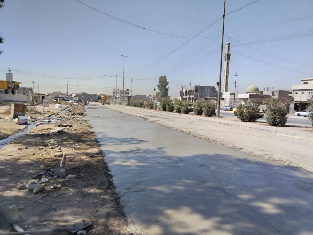 2-2-1024x768 نينوى: المباشرة بصب مسار خط المجرى الرئيسي في شارع 60 بحي الانتصار
