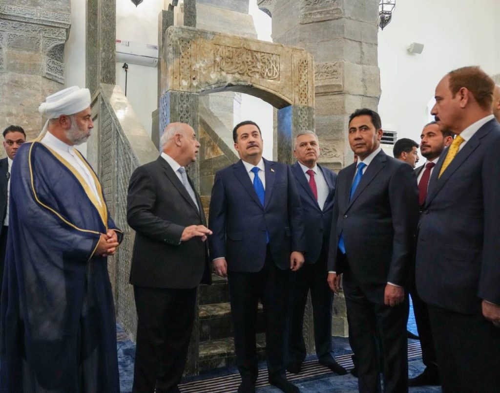 4-2-1024x804 رئيس الوزراء يفتتح الجامع النوري والمئذنة الحدباء بعد إعادة إعمارها في الموصل