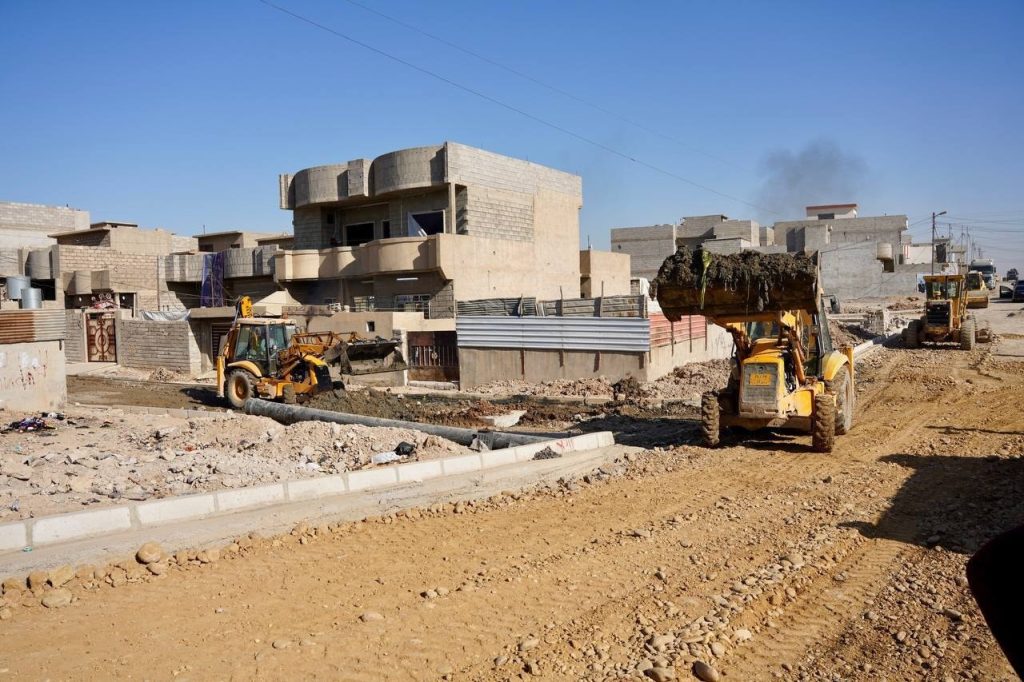 رجم-1024x682 محافظ نينوى: تقدم ملحوظ في مشروع الخدمات المتكاملة بمنطقة رجم حديد
