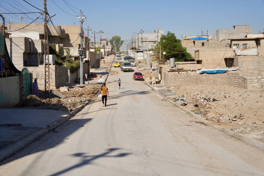 رجم-3-1024x682 محافظ نينوى: تقدم ملحوظ في مشروع الخدمات المتكاملة بمنطقة رجم حديد