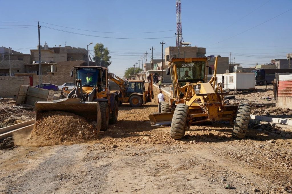 رجم-4-1024x682 محافظ نينوى: تقدم ملحوظ في مشروع الخدمات المتكاملة بمنطقة رجم حديد