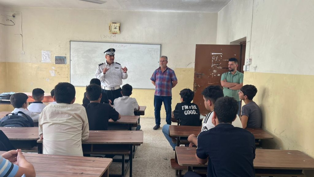 مرور-5-1024x576 حملة توعوية بمدارس نينوى لتعزيز السلامة المرورية