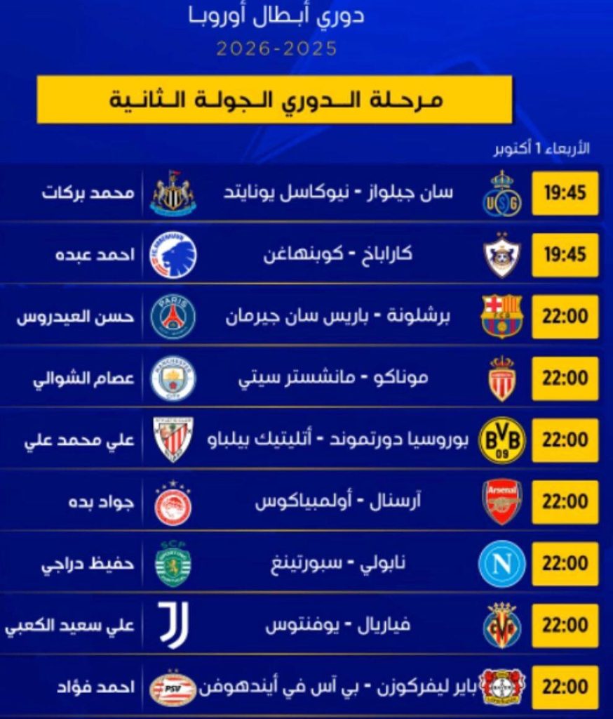 برشلونة-874x1024 أبرزها برشلونةx باريس ..مباريات دوري أبطال أوروبا – الأربعاء 1 أكتوبر 2025