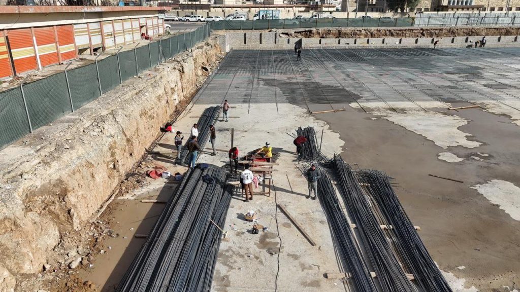 1-6-1024x576 توجيهات حكومية تُسرّع وتيرة العمل بملعب نينوى المركزي لعام 2025