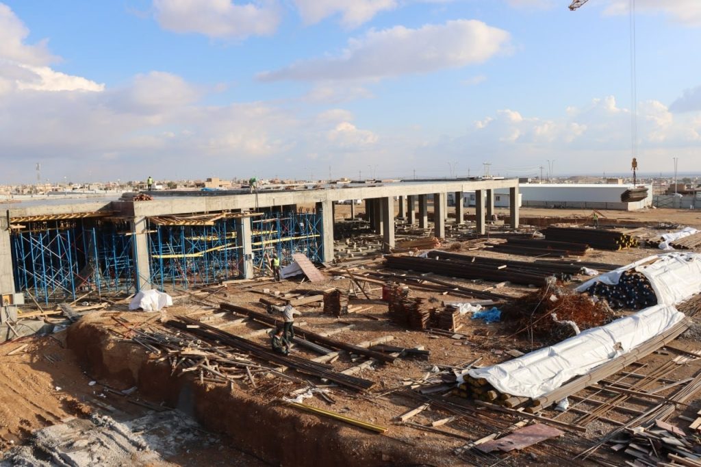 2-4-1024x682 وتيرة متصاعدة في أعمال إنشاء مستشفى سنجار الجديد لتعزيز القطاع الصحي