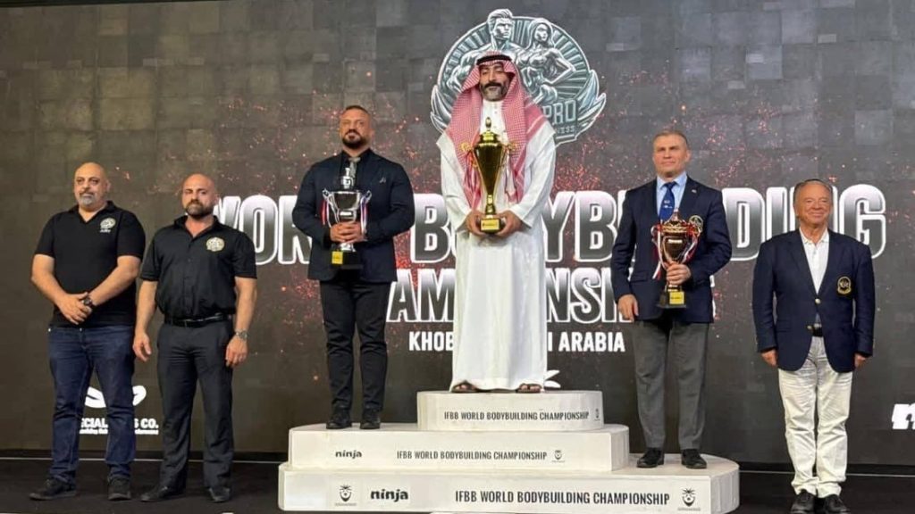 3-1024x576 العراق يتصدر بطولة العالم لبناء الأجسام في السعودية بحصد 14 ميدالية