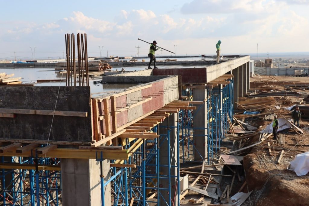 6-1024x682 وتيرة متصاعدة في أعمال إنشاء مستشفى سنجار الجديد لتعزيز القطاع الصحي