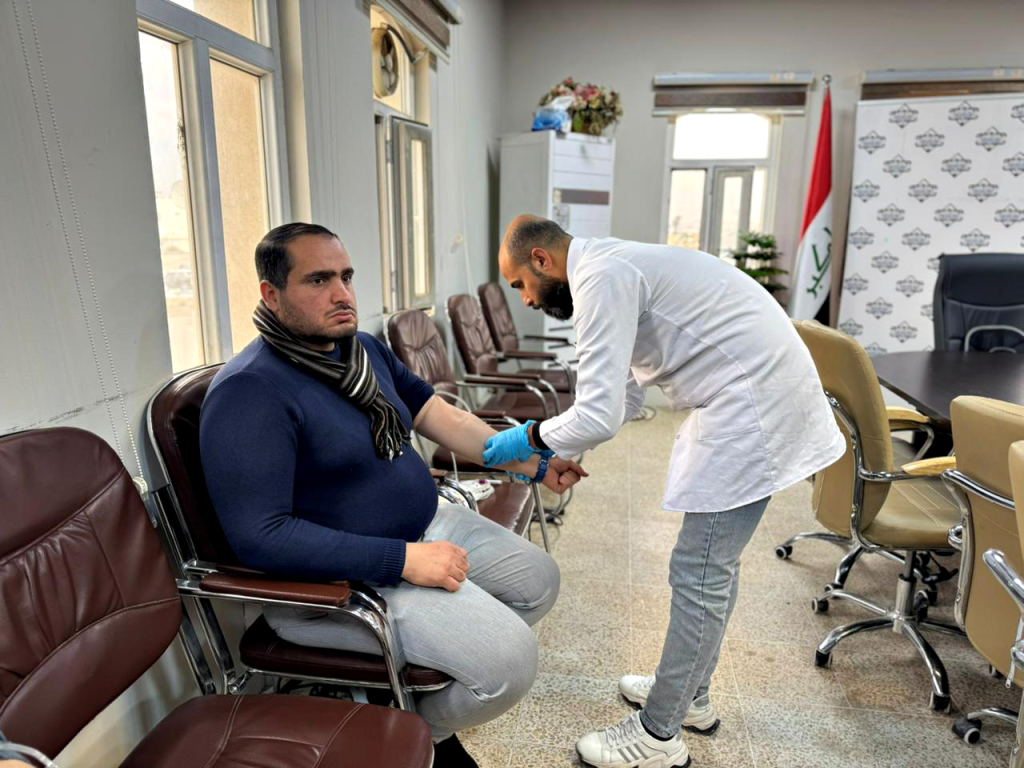 image-68-1024x768   حملة تبرع بالدم واسعة لموظفي مديرية نينوى لدعم مرضى الثلاسيميا