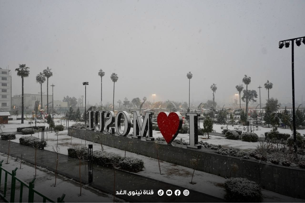 img_4567-1024x683 بعد غياب عقدين تقريبا.. الثلوج تعود لتكسو الموصل في مشهد نادر