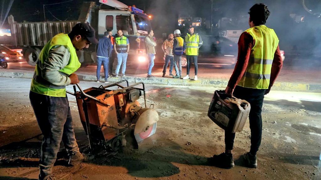 3-10-1024x576 المباشرة بتنفيذ خط مجاري حي العربي لتعزيز البنية التحتية قرب مجمع العوالي