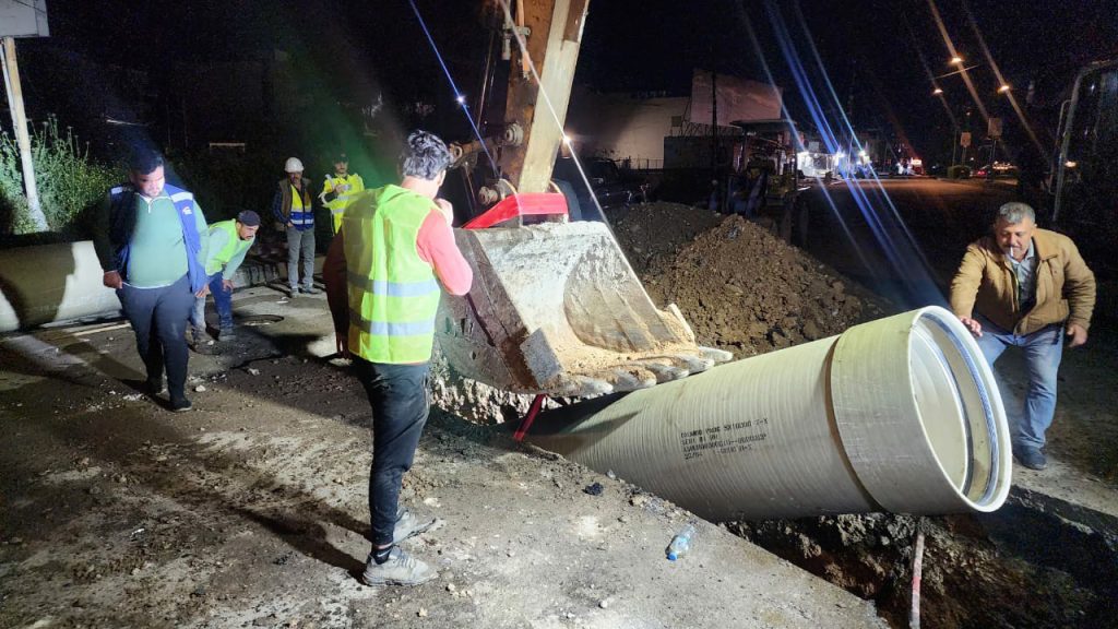 4-6-1024x576 المباشرة بتنفيذ خط مجاري حي العربي لتعزيز البنية التحتية قرب مجمع العوالي