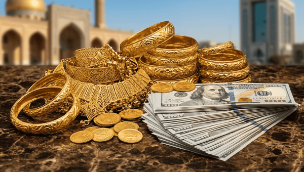 الذهب يحافظ على أسعاره محلياً.. والدولار يتراجع في العراق