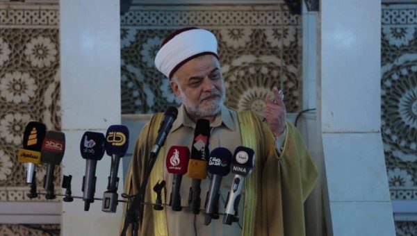 خطيب جامع الإمام الأعظم ابو حنيفة النعمان: حصر السلاح بيد الدولة خطوة سيادية تعزز الأمن