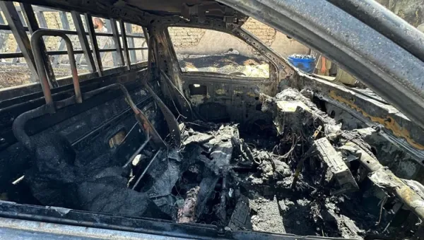 إخماد حريق ضخم شمال سنجار التهم 15 طنًا من الحنطة وأسفر عن إصابتين