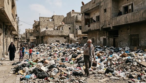 أزمة النفايات تُنذر بكارثة بيئية في حي الإعلام بالموصل والأهالي يستغيثون