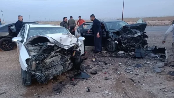 فاجعة فجر اليوم في بغداد.. مصرع عائلة من أربعة أشخاص بحادث سير مروّع على طريق القناة الشرقية