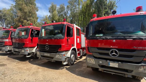 40 عجلة إطفاء ساندة تصل نينوى لحماية المحاصيل الزراعية وتأمين خطة الحصاد