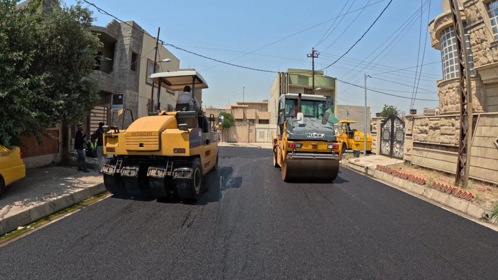 image-30-1024x577 بلدية الموصل تُباشر حملة كبرى لإكساء وتبليط شوارع أربعة أحياء في الجانب الأيسر