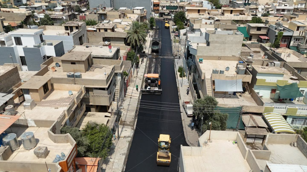 image-31-1024x575 بلدية الموصل تُباشر حملة كبرى لإكساء وتبليط شوارع أربعة أحياء في الجانب الأيسر