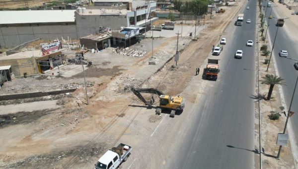 مديرية طرق وجسور نينوى تواصل تنفيذ الممرات الخدمية لطريق موصل برطلة بطول تسعة كيلومترات للإتجاهين