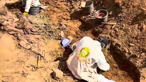 تنقيب مقبرة جماعية بمشيرفة وكشف موقع جديد بالهرمات