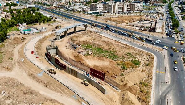 إنجاز 25% من أعمال مشروع مجسر تقاطع الصابرين في الموصل