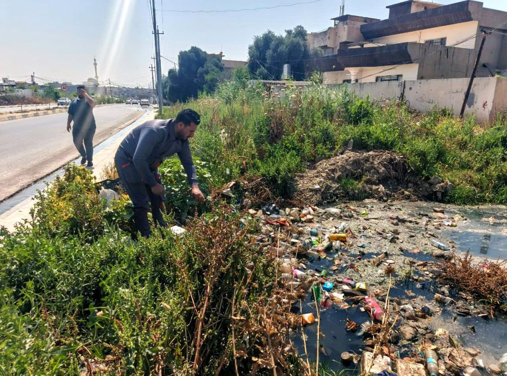 3-1-1024x760 كوادر مجاري نينوى تنفذ حملة صيانة وتأهيل واسعة في أحياء الجانب الأيسر