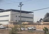 حريق يلتهم جملونات داخل مستشفى الفيحاء في البصرة.. والدفاع المدني يتدخل