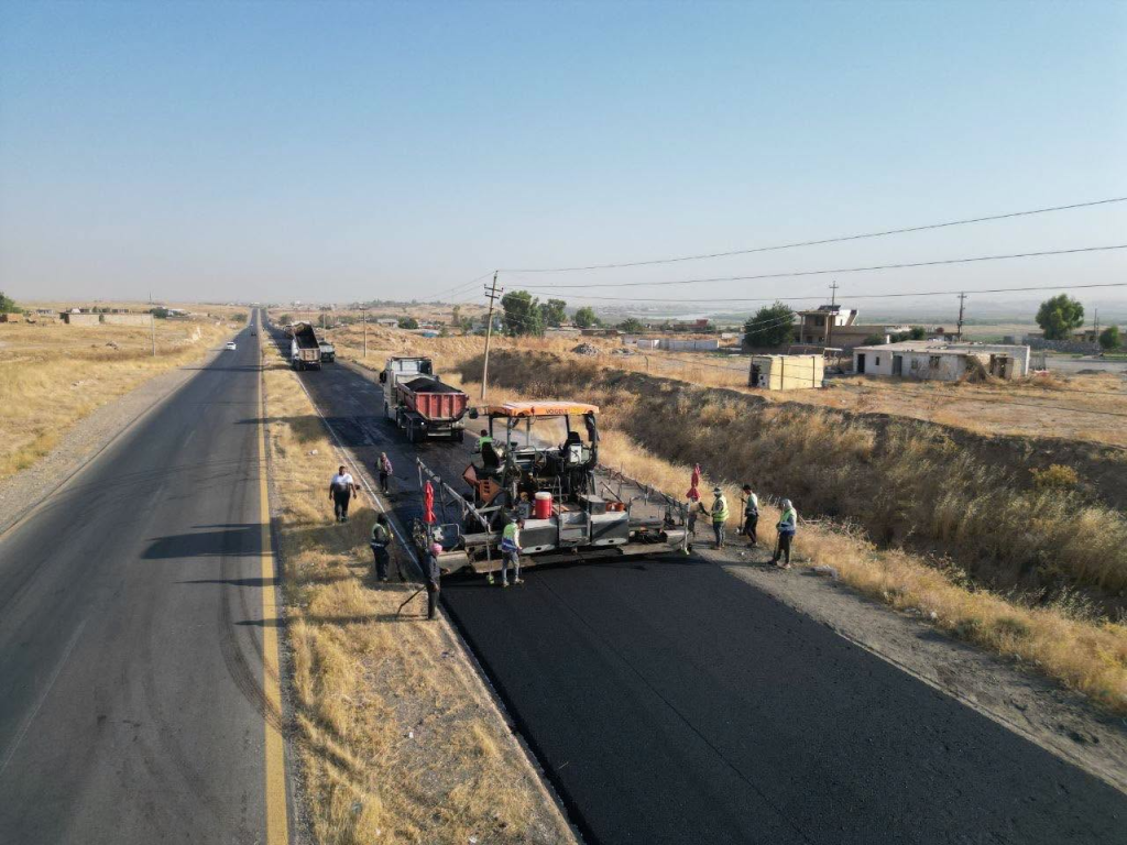 حملة تأهيل شاملة بالتعاون مع بلدية نينوى للحد من الحوادث المرورية
