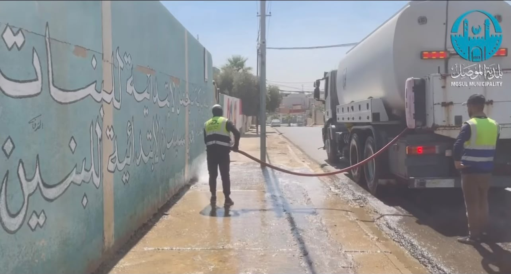 حملة كبرى لتنظيف وتجميل محيط المدارس بقطاع الربيع استعدادًا للعام الجديد