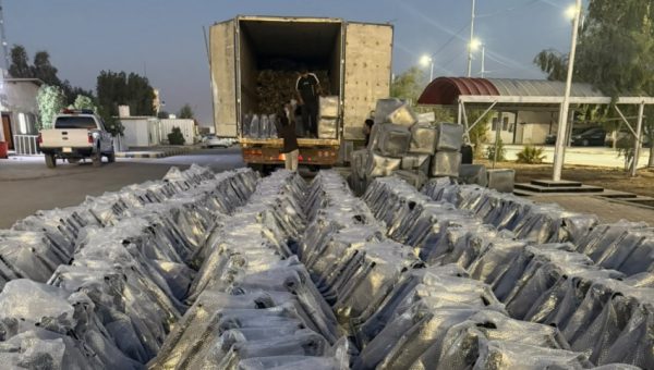 بغطاء قطع غيار السيارات.. منفذ زرباطية يُجهض محاولة تهريب شحنة “شواصي دراجات” محظورة