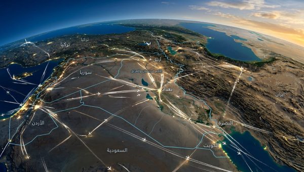ارتفاع حركة الطيران العابر للأجواء العراقية بنسبة 31% بعد إنهاء ملف المناطق المحظورة