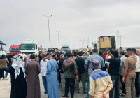 توقف الأنشطة التجارية يدفع العاملين في منفذ الشيب الحدودي للتظاهر في ميسان