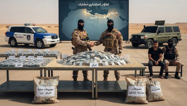 تنسيق استخباري عراقي ليبي يُطيح بشحنة كبتاغون ضخمة تضم مليونًا و200 ألف حبة