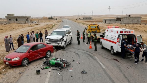 حصيلة 24 ساعة.. ضحية و6 جرحى بحوادث مرورية متفرقة في نينوى